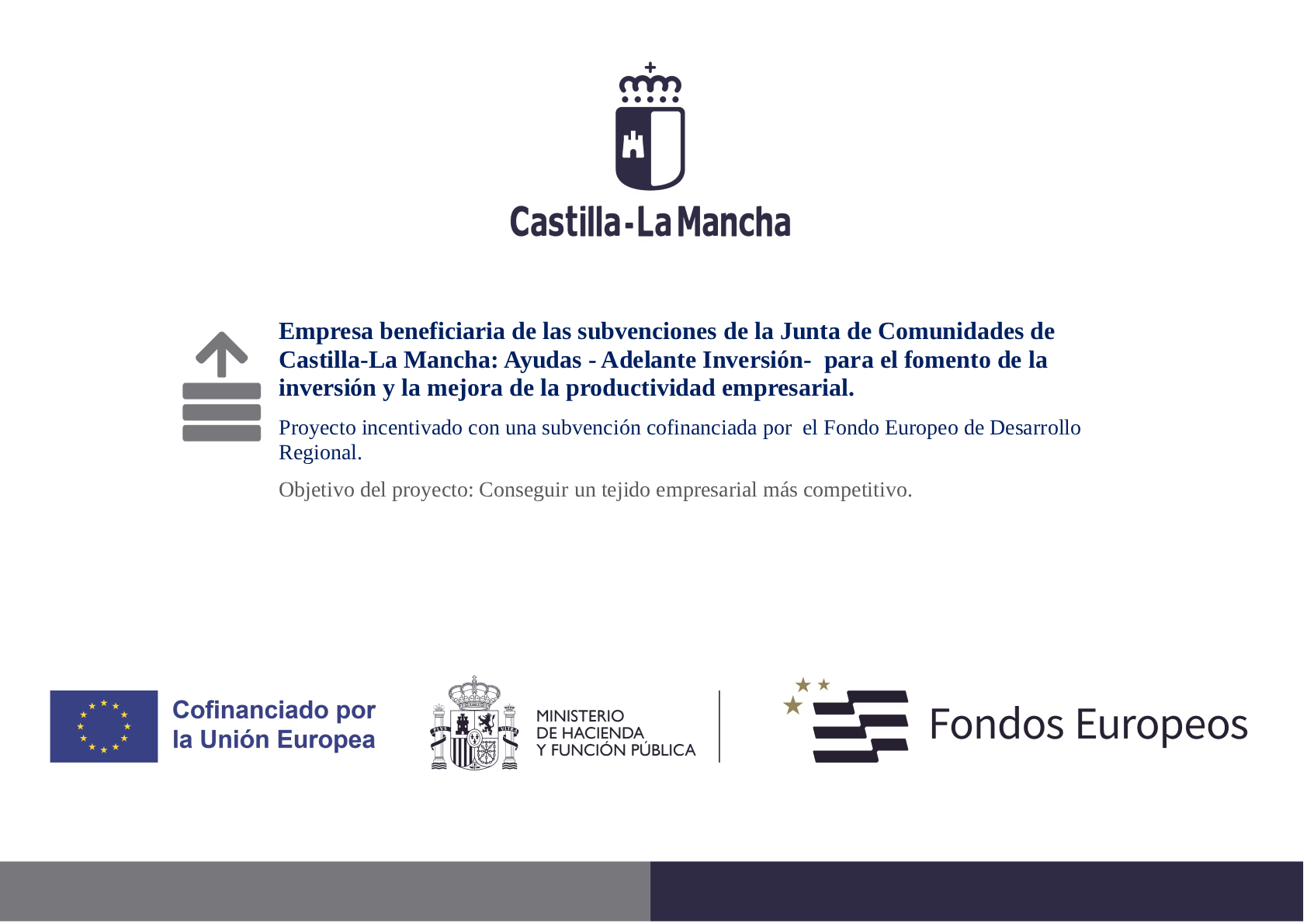 Ayuda Adelante-inversión